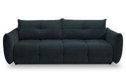 Granatowa sofa trzyosobowa z funkcją spania MOSSA