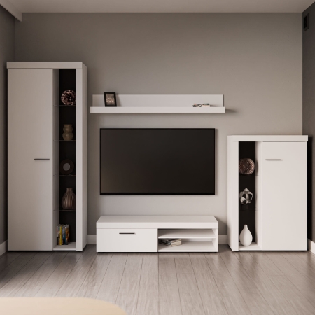 Meblościanka rtv MILO biała