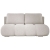 Kanapa do salonu kremowa boucle pikowana MISTY front