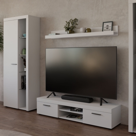 Meblościanka z witrynami MILO XL detal