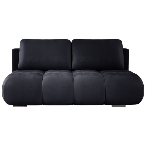 Przejdź do produktu Antracytowa pikowana kanapa do salonu z funkcją spania MISTY