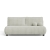 Jasnoszara sofa rozkładana NOVA sztruksowa z poduszkami front