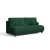 Sztruksowa sofa młodzieżowa bez boków NOVA butelkowa zieleń skos