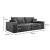 Sofa trzyosobowa sztruksowa CORTINA wymiary
