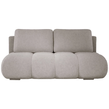 Beżowa kanapa do salonu pikowana boucle MISTY front