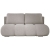 Beżowa kanapa do salonu pikowana boucle MISTY front