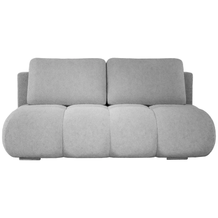 Jasnoszara sofa do salonu pikowana boucle MISTY front