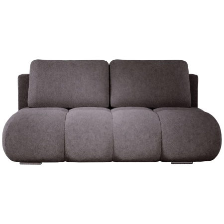 Szara sofa rozkładana do salonu pikowana MISTY boucle front