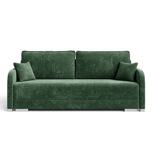 Przejdź do produktu Zielona kanapa do salonu na sprężynach bonell GOJA szenil