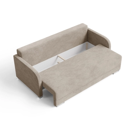 Kanapa do salonu z poduszkami GOJA boucle pojemnik