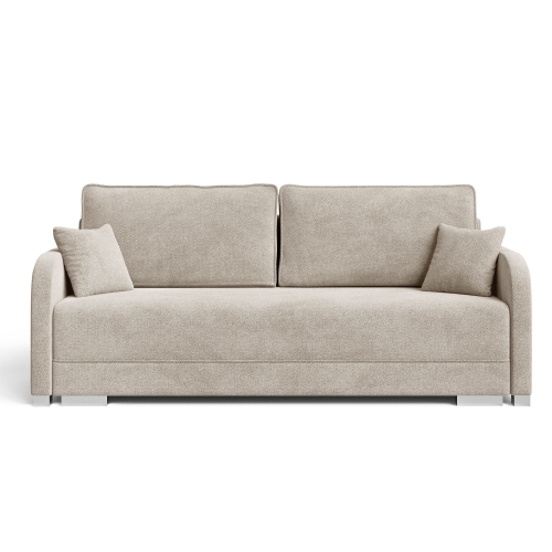 Przejdź do produktu Jasnoszara kanapa do salonu z funkcją spania GOJA boucle