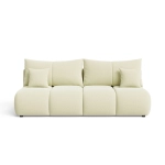 Kremowa sofa rozkładana z funkcją spania VOLARE