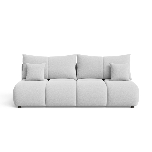 Przejdź do produktu Jasnoszara sofa rozkładana z pojemnikiem VOLARE