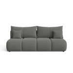 Szara sofa rozkładana z funkcją spania VOLARE
